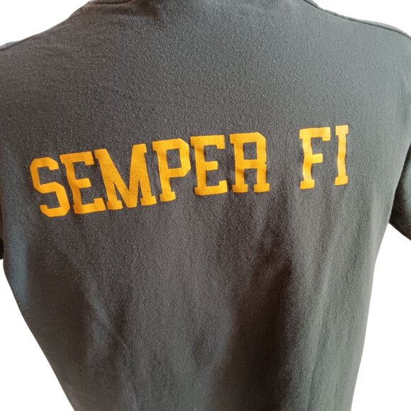 Single Stitch Vintage Men's T-shirt Large 80's Nebraska Marines Platoon Reunion - Picture 10 of 11